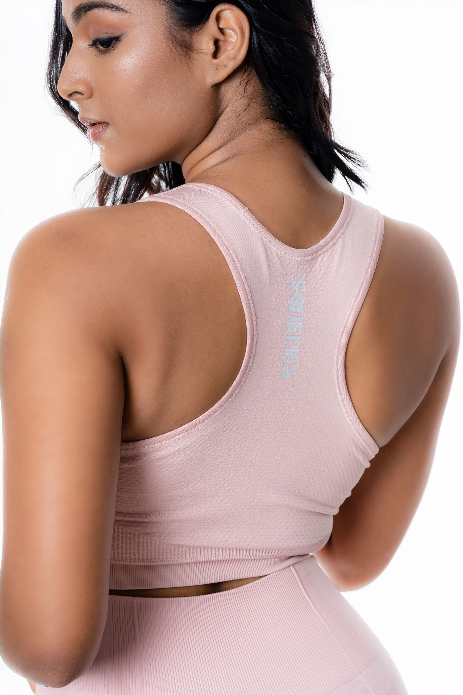 Seamless Rose Pink Sports Bra | Societies Clothing Sri Lanka | Activewear | Gym Clothes | Gym Wear