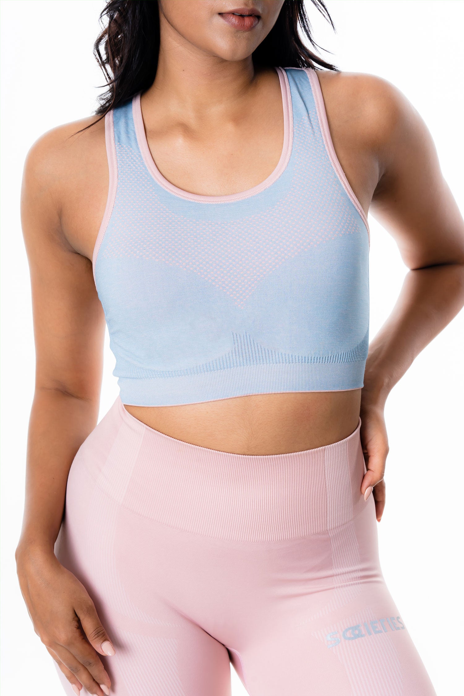 Seamless Rose Pink Sports Bra | Societies Clothing Sri Lanka | Activewear | Gym Clothes | Gym Wear