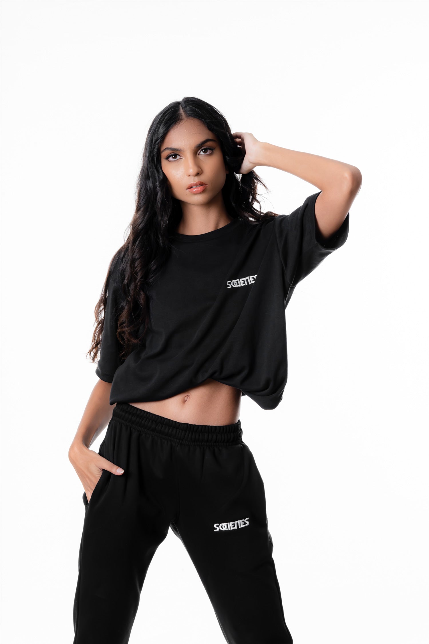 Black Oversized T-Shirt | Societies Clothing Sri Lanka | Activewear | Gym Clothes | Gym Wear | Gym Comfort Wear | Big Tshirt